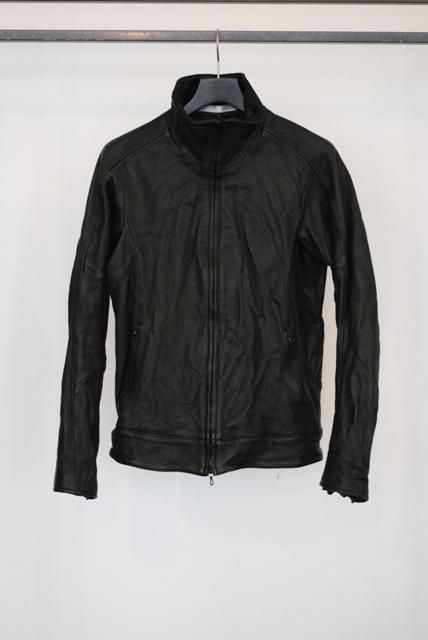 CIVILIZED STEER ZIP UP　JERSEY LEATHER (BLACK)　CL-0750 　シヴィライズド　ステア　レザー　ジップ　 ジャージー　ライダース　　ジャケット　ブラック　　通販　予約　オンラインショップ　 - Jacuzzi by cortina