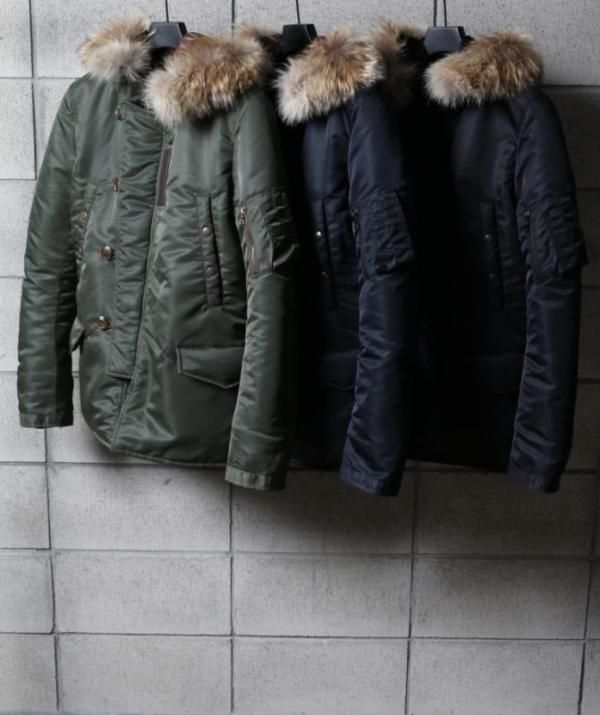 SALE セール　wjk 66 nylon twill N3B (KHAKI/BLACK)　1043-ny27 ダブルジェイケイ　N-3B ダウン　 カーキ　ブラック　 - Jacuzzi by cortina　通販　予約　オンラインショップ