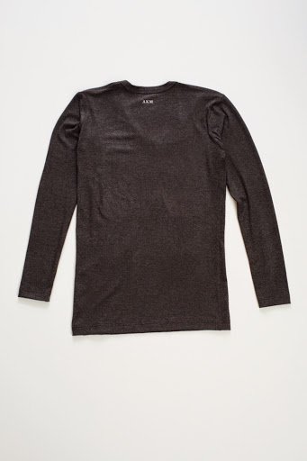 AKM DUAL WARM PLAIN Vネック　L/S　カットソー 　(C.GREY/BLACK)　　T021-ALR003 プレイン　ウォーム　 WARM CUT 　　エイケイエム　通販　オンラインショップ　予約　 - Jacuzzi by cortina　- JULIUS AKM