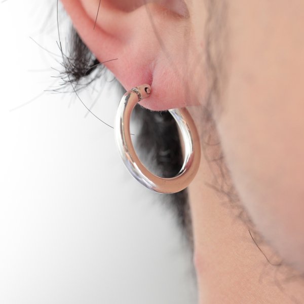 Hoop Pierce/3mm body (L) - VIVIFY STORE