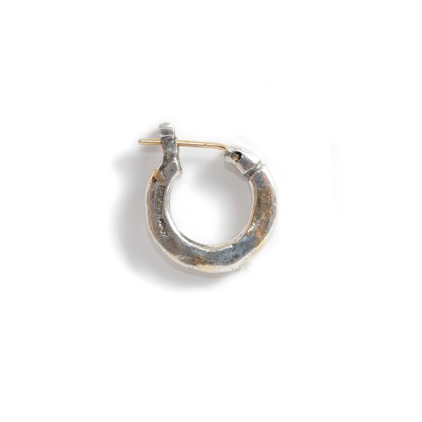 k18Gold Hammered Hoop Pierce(S) vivify-