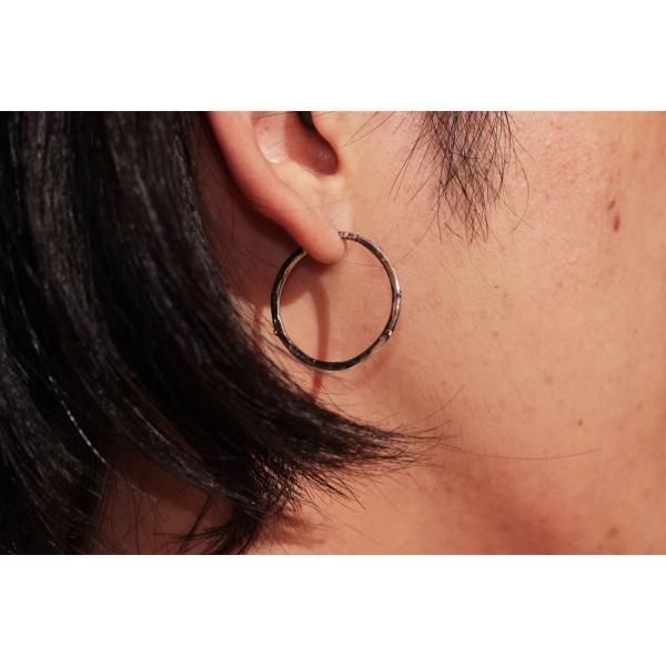VIVIFY Hammered Hoop Pierce Lsize フープピアス Hammered Hoop Pierce(S) - VIVIFY STORE