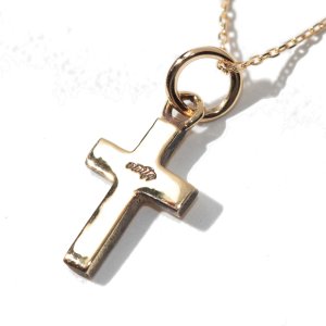 【12/24迄にお届け可】k18gold Cross Necklace