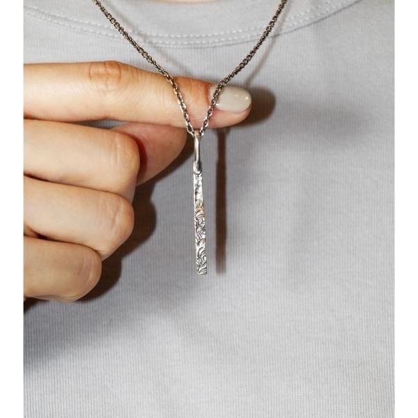 Gold Patch Bar Necklace（Arabesque） - VIVIFY STORE