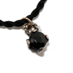 【12/24までにお届け可】Simple Stone Necklace/k10/Silk code