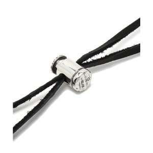 Refined Cord Stoper Leather Necklace