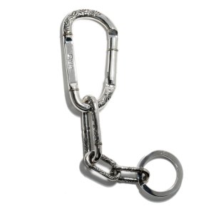 【6/20 価格改定】k18Gold Rope Inlay Arabesque karabiner Keychain
