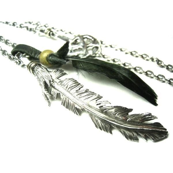 vivify クロウフェザーネックレス Crow Feather Pendant Top - VIVIFY STORE