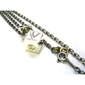 Stone Seting Dice Necklace