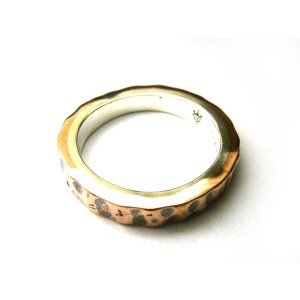 【12/24までにお届け可】2tone Ring(copper,narrow)