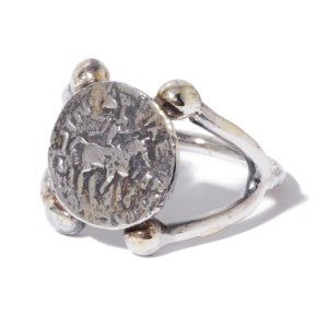 Ancient Coin Arm Ring w/gold
