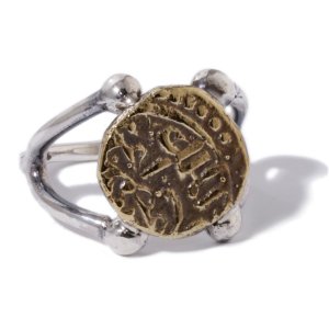 【2/14迄に到着希望の場合は要相談】Ancient Coin Arm Ring (Brass)