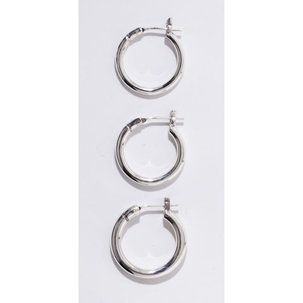 k18gold post Hoop pierce （2.5mm body） (L) - VIVIFY STORE