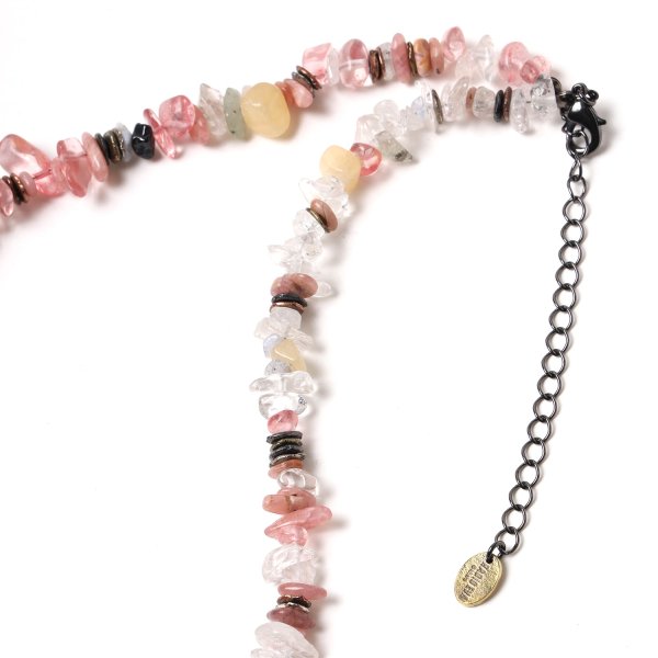 Pebble ＆ Metal Chip's Beads Cord - VIVIFY STORE