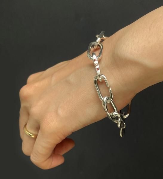 EVANGELION Some ways Heavy Chain Bracelet(EVA-01) (EVA-02) - VIVIFY STORE