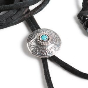 Phoenix 50 Sen Coin Loop Tie with Stone