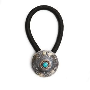 Phoenix 50 Sen Coin Concho with Stone w/gold