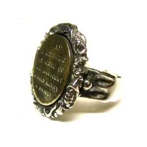 Ivied Frame Medai Ring(Message)