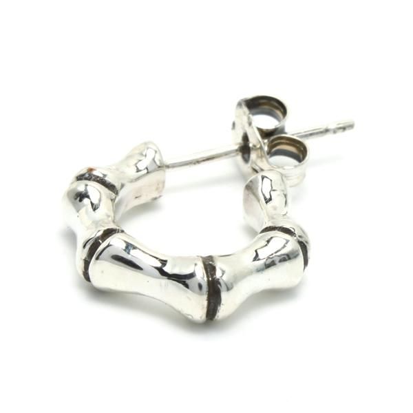 CHIEKO+ bamboo pierce バンブーピアス　シルバー GARNI - 【取り寄せ】【片耳用】 クロッケリー バンブーピアス