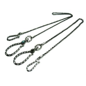 Stone Setting Spiral Wallet Chain
