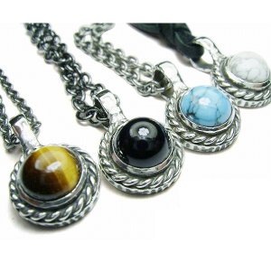 8mm Stone Setting Necklace