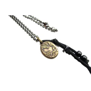 Crow Medal Necklace