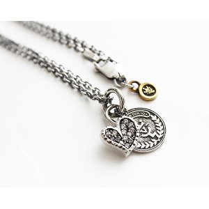Heart & Coin Necklaceクリアー