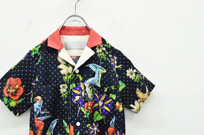 Luciole_jean pierre ALOHA SHIRTS - BLACK - CRACKFLOOR WEBSHOP