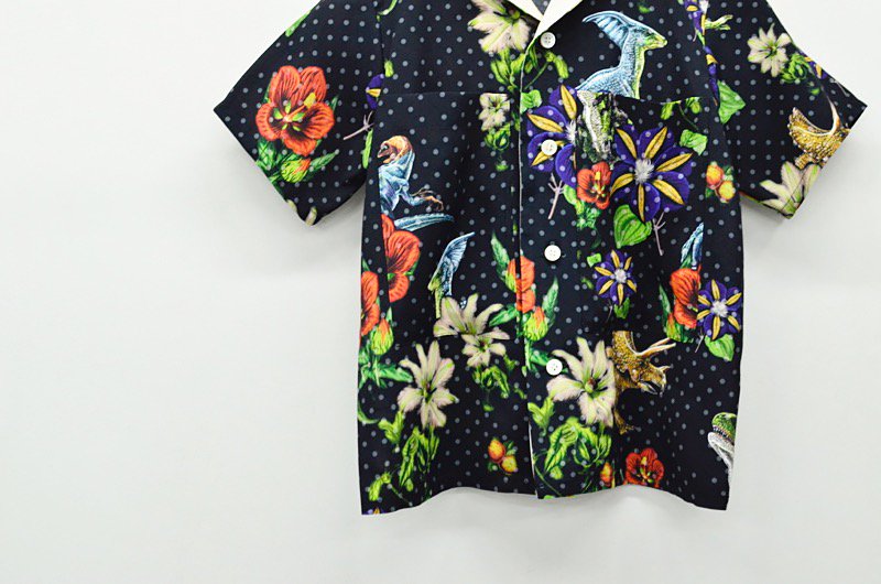 Luciole_jean pierre ALOHA SHIRTS - BLACK - CRACKFLOOR WEBSHOP