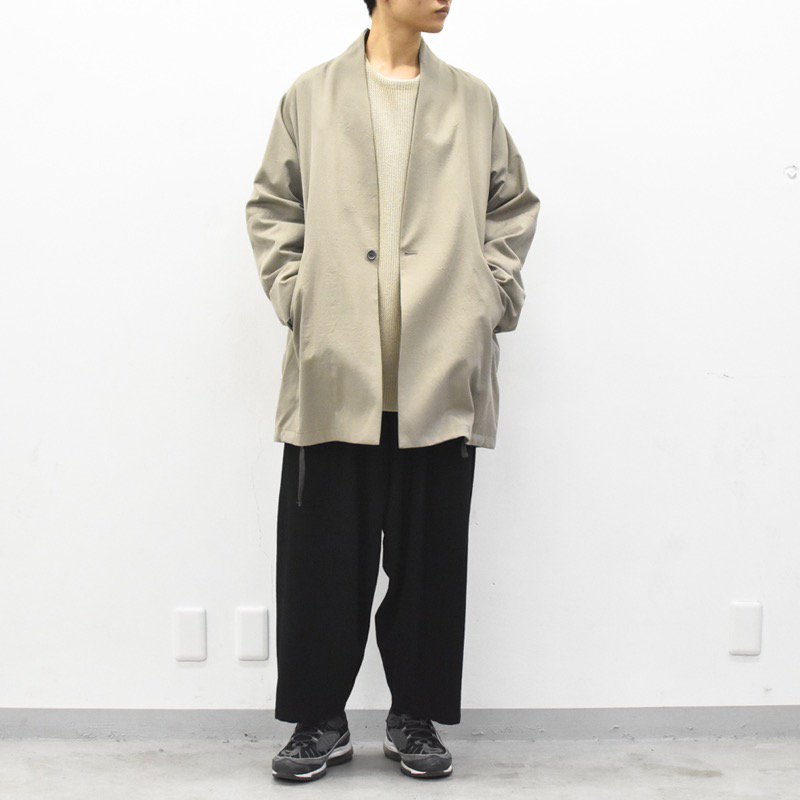 YANTOR / Wash Wool Fall Jacket - BEIGE - CRACKFLOOR WEBSHOP