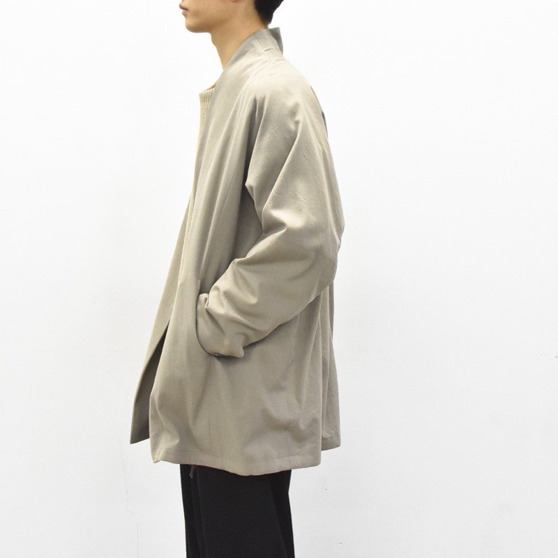 YANTOR / Wash Wool Fall Jacket - BEIGE - CRACKFLOOR WEBSHOP