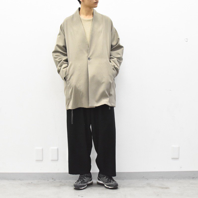 YANTOR / Wash Wool Fall Jacket - BEIGE - CRACKFLOOR