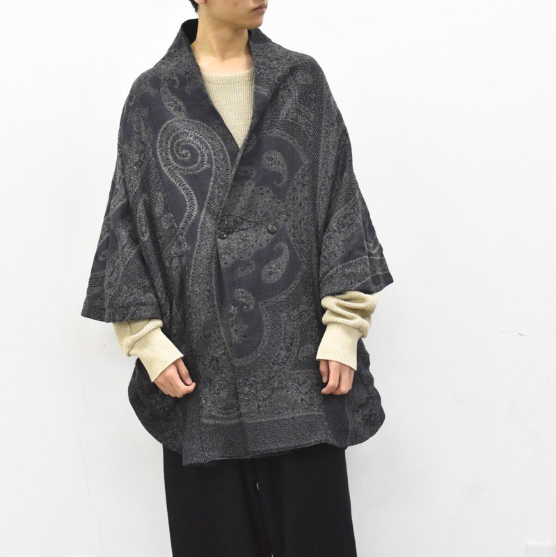 YANTOR ヤントル kesa coat 袈裟 コート sumikuro - ポンチョ