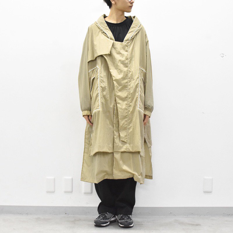 BALMUNG / 重ねロングコート - ベージュ - CRACKFLOOR WEBSHOP