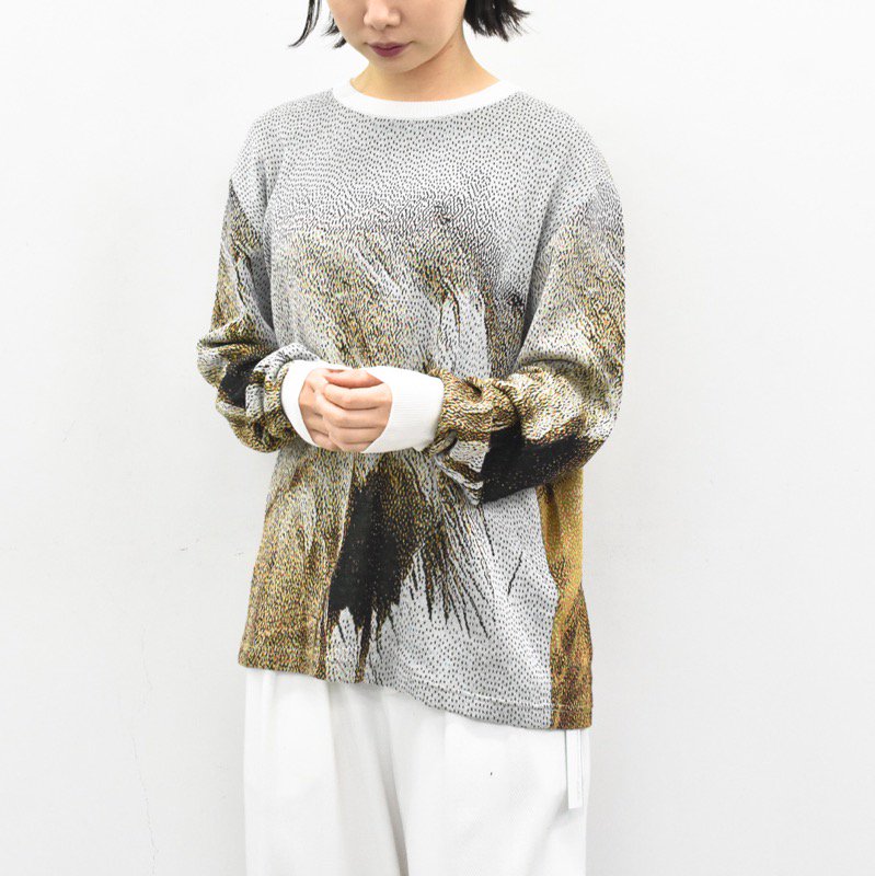 袖丈長袖hatra 20AW SYN FEATHER SWEATER - トップス