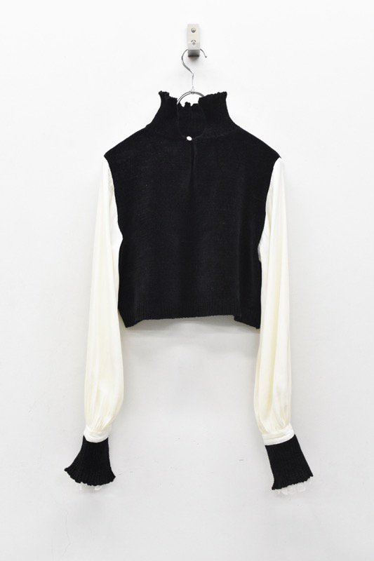 yuki shimane bishop sleeve Knit tops elc.or.jp