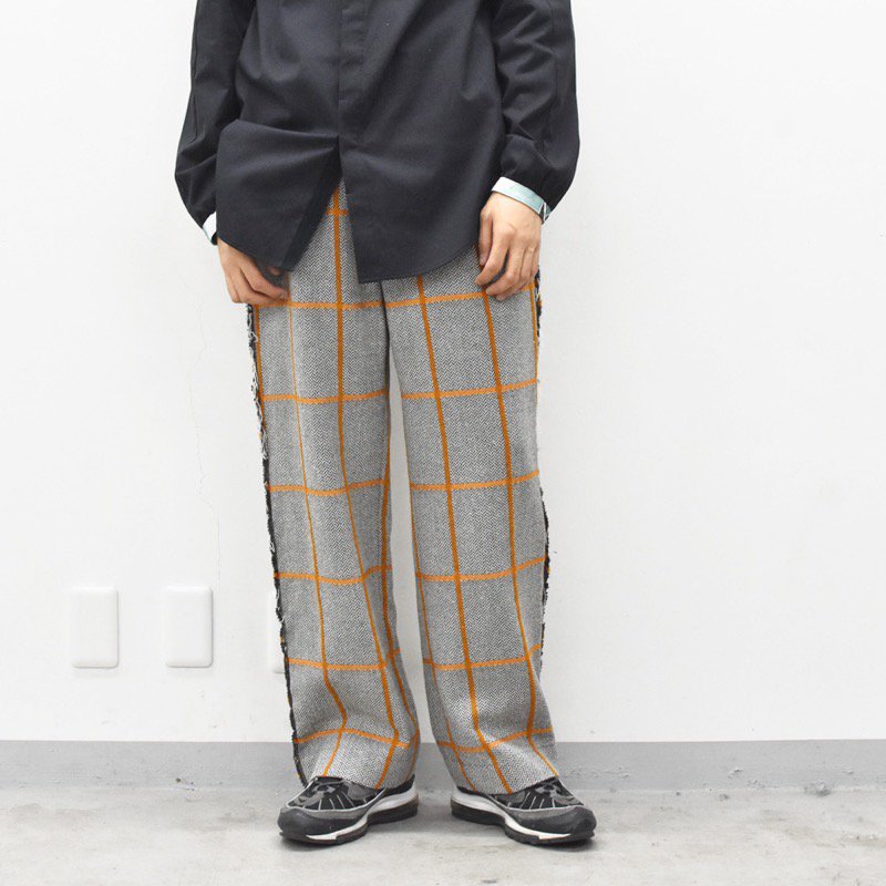 ohta / check wide pants - CRACKFLOOR WEBSHOP