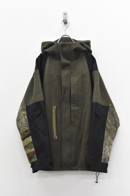 YEAH RIGHT!! / WOOL Mt PARKA SHORT - OLIVE