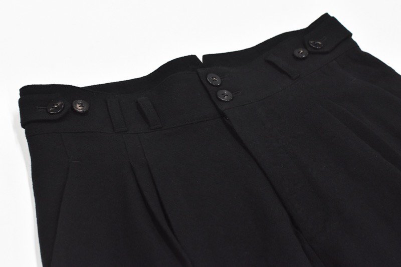 YANTOR / Stone Nep 2tack Wide Pants - BLACK - CRACKFLOOR WEBSHOP