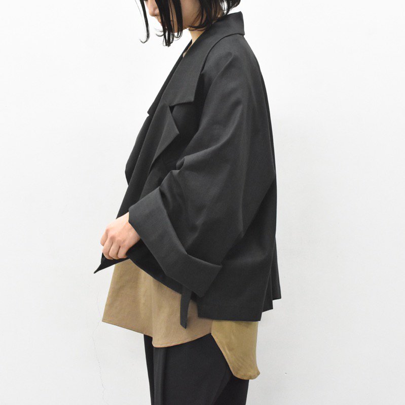 my beautiful landlet】 bisyu japan linen half coat-