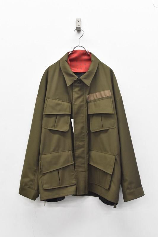 elephant TRIBAL fabrics / Reversible fatigue JKT - KHAKI (バロック ...