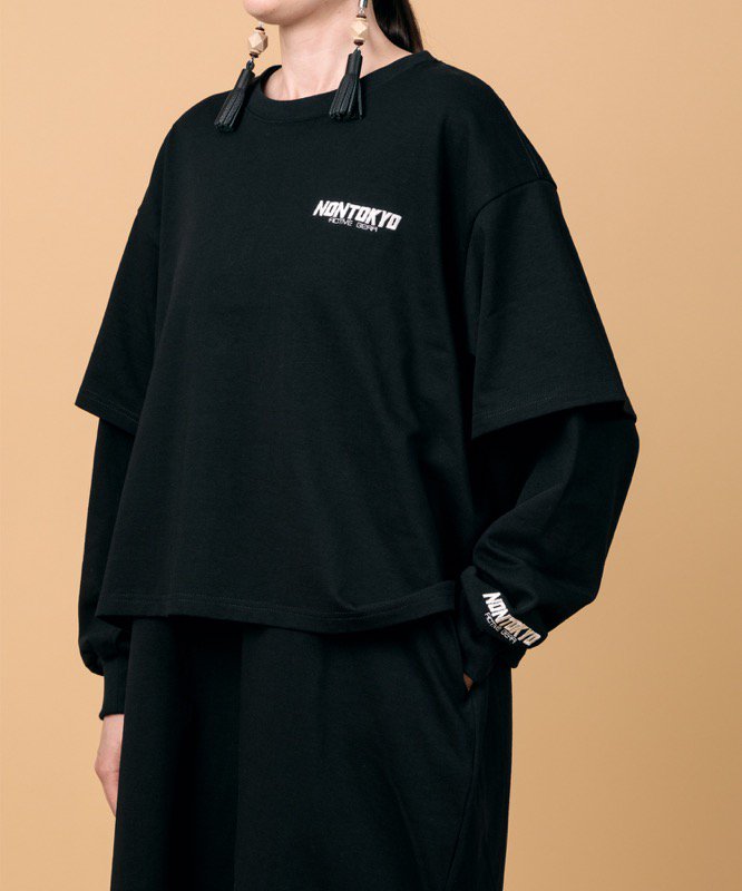 NON TOKYO / LAYERED HEAVY OZ SET-UP - BLACK - CRACKFLOOR WEBSHOP