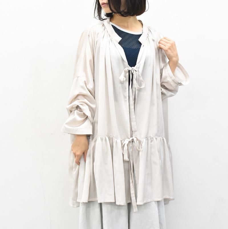 YUKI SHIMANE / Stay Lazy cotton mix shirt - GREY - CRACKFLOOR WEBSHOP