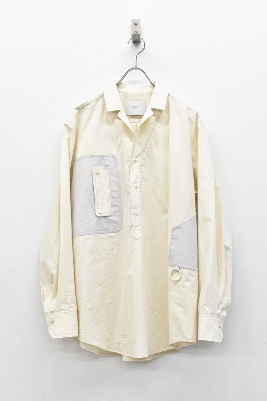 HATRA / Calm Organ shirt - IVORY - CRACKFLOOR WEBSHOP