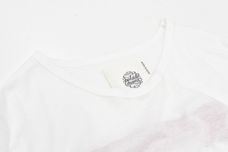 bedsidedrama / Peacock Dress Tee - WHITE - CRACKFLOOR WEBSHOP