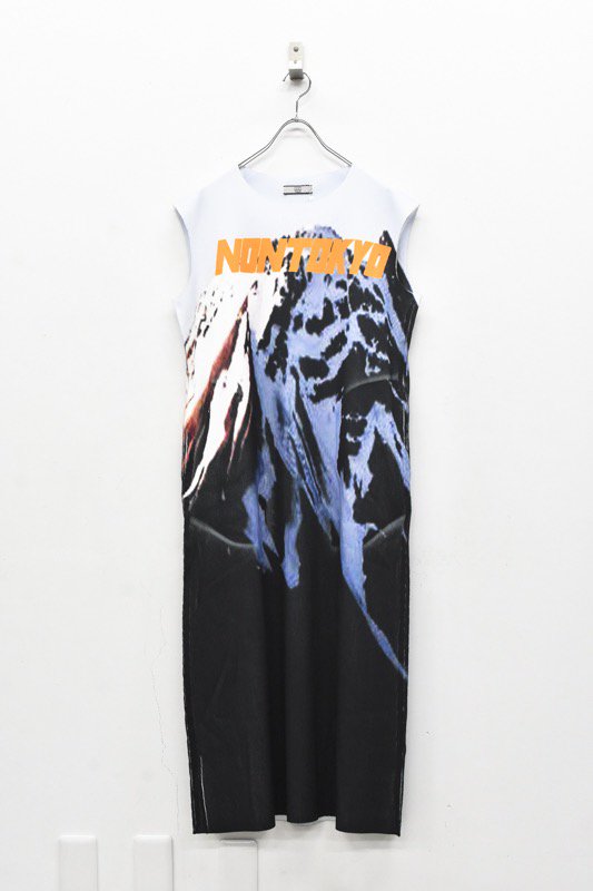 NON TOKYO / RIB NO SLEEVE ONE-PIECE - PRINT A - CRACKFLOOR WEBSHOP