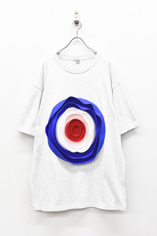 ͽ INFANONYMOUS / 3D Target T shirt - HEATHER GRAY