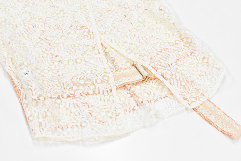 YUKI SHIMANE / Morning glory Lace top - ORANGE - CRACKFLOOR WEBSHOP