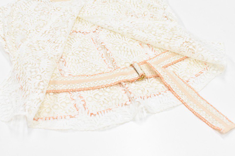 YUKI SHIMANE / Morning glory Lace top - ORANGE - CRACKFLOOR WEBSHOP