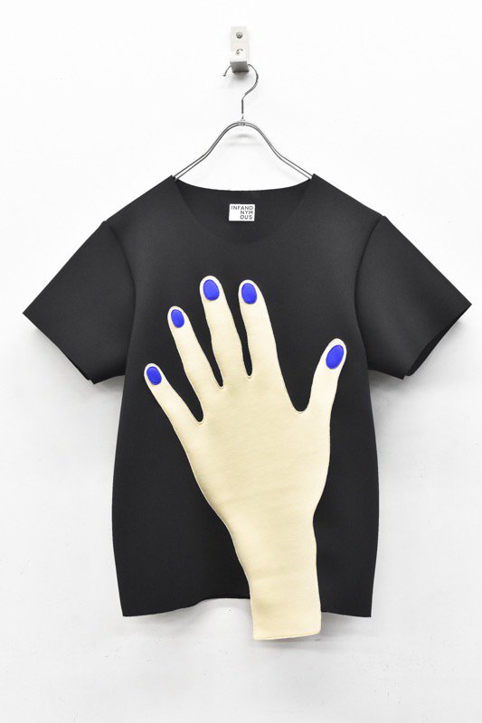 INFANONYMOUS / Blue Nails T shirts - BLACK